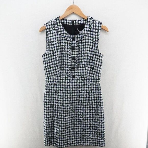 Veronica Beard Julie Sleeveless Tweed Dress 8 - Picture 5 of 11